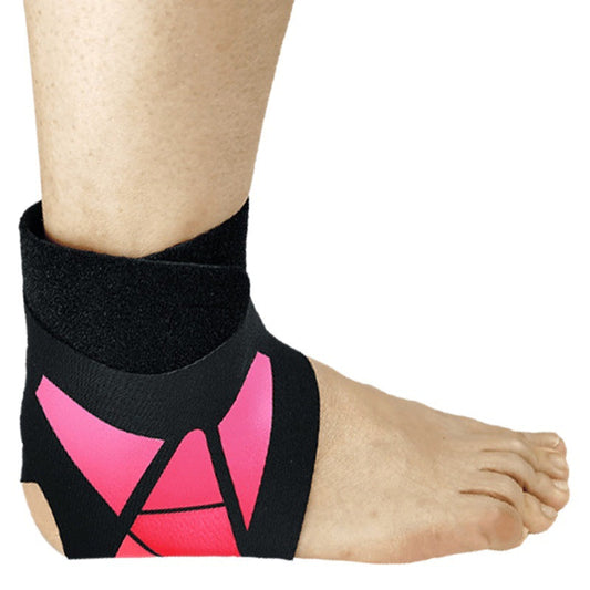 Knöchel-Wickelbandage mit rosa Panel