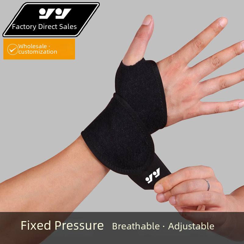 Verstellbares Handgelenkband mit Daumenführung