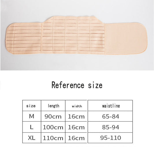 Bauchbandage mit geripptem Frontpanel