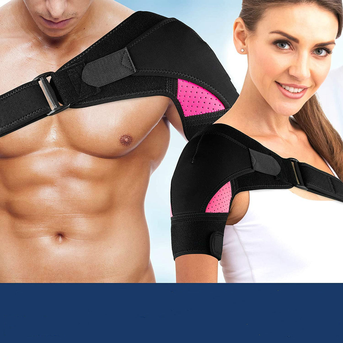 Verstellbare Schulterbandage mit Flaggenmotiv