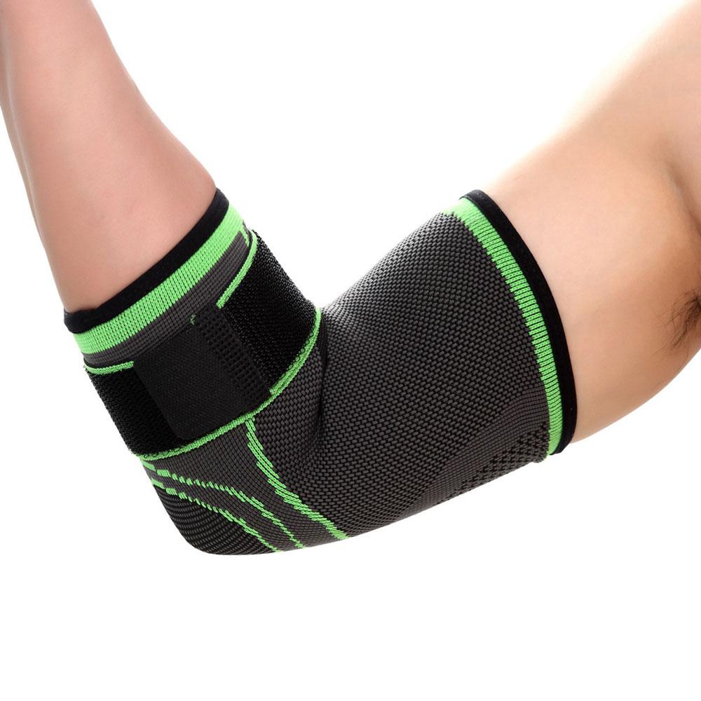 Ellenbogenschoner (2 Stücke), verstellbare Ellenbogenbandage , atmungsaktive, elastische Nylon-Ellbogen-Ärmelstütze, Kompressionswickel für Golf-Tennis-Sporttraining Frauen, Männer, Ellenbogen-Schmerzlinderung