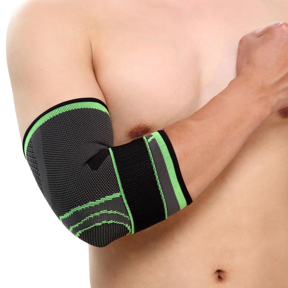 Ellenbogenschoner (2 Stücke), verstellbare Ellenbogenbandage , atmungsaktive, elastische Nylon-Ellbogen-Ärmelstütze, Kompressionswickel für Golf-Tennis-Sporttraining Frauen, Männer, Ellenbogen-Schmerzlinderung