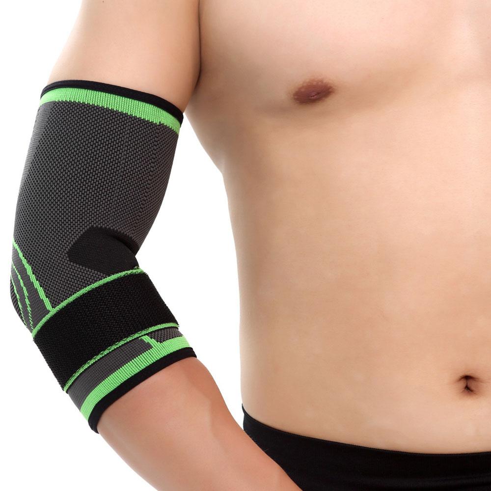 Ellenbogenschoner (2 Stücke), verstellbare Ellenbogenbandage , atmungsaktive, elastische Nylon-Ellbogen-Ärmelstütze, Kompressionswickel für Golf-Tennis-Sporttraining Frauen, Männer, Ellenbogen-Schmerzlinderung