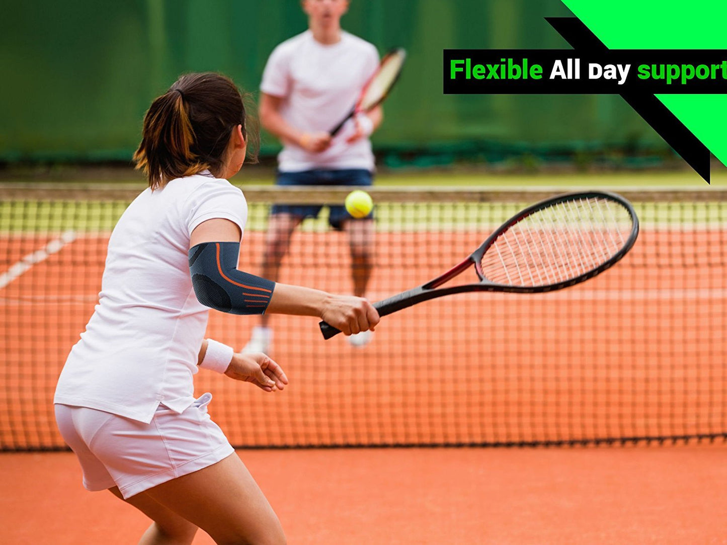 Ellenbogenstütze Kompressionshülse Ellenbogenstütze für Gewichtheben - Gelenkschmerzen, Sehnenentzündung, Arthritis, Armschutz, Tennis und Golfer's Elbow - Paar