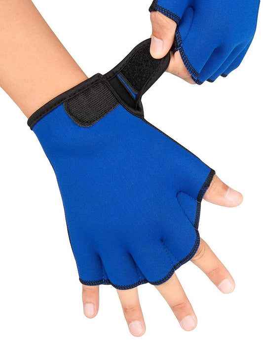 ZSZBACE Handschuhe Webbed Paddle Schwimmhandschuhe Fitness Wassergymnastik und Wasserbeständigkeitstraining - 2 Farben
