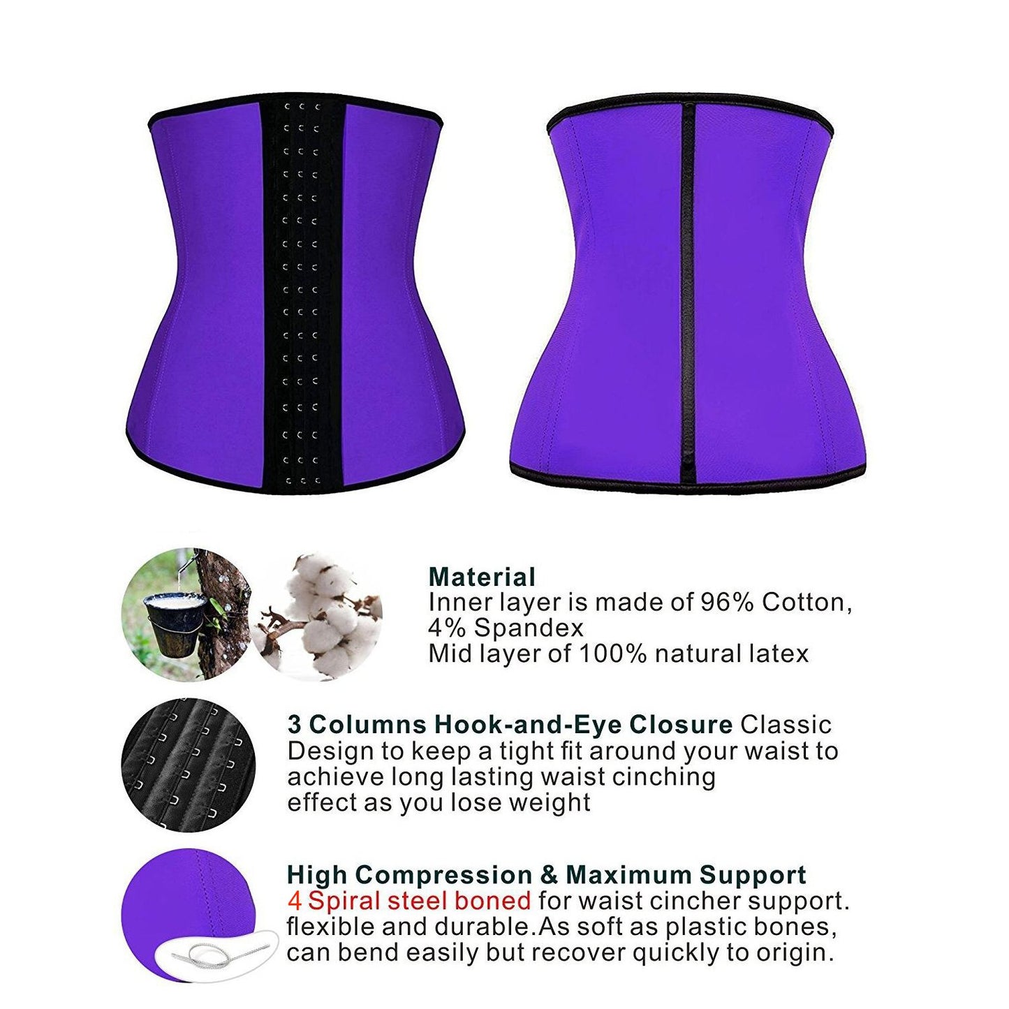 Frauen Shapewear Taille Trainer Underbust Cincher Korsett Weste Gewichtsverlust Bauch Kontrolle Body Shaper Rückenstütze Gürtel