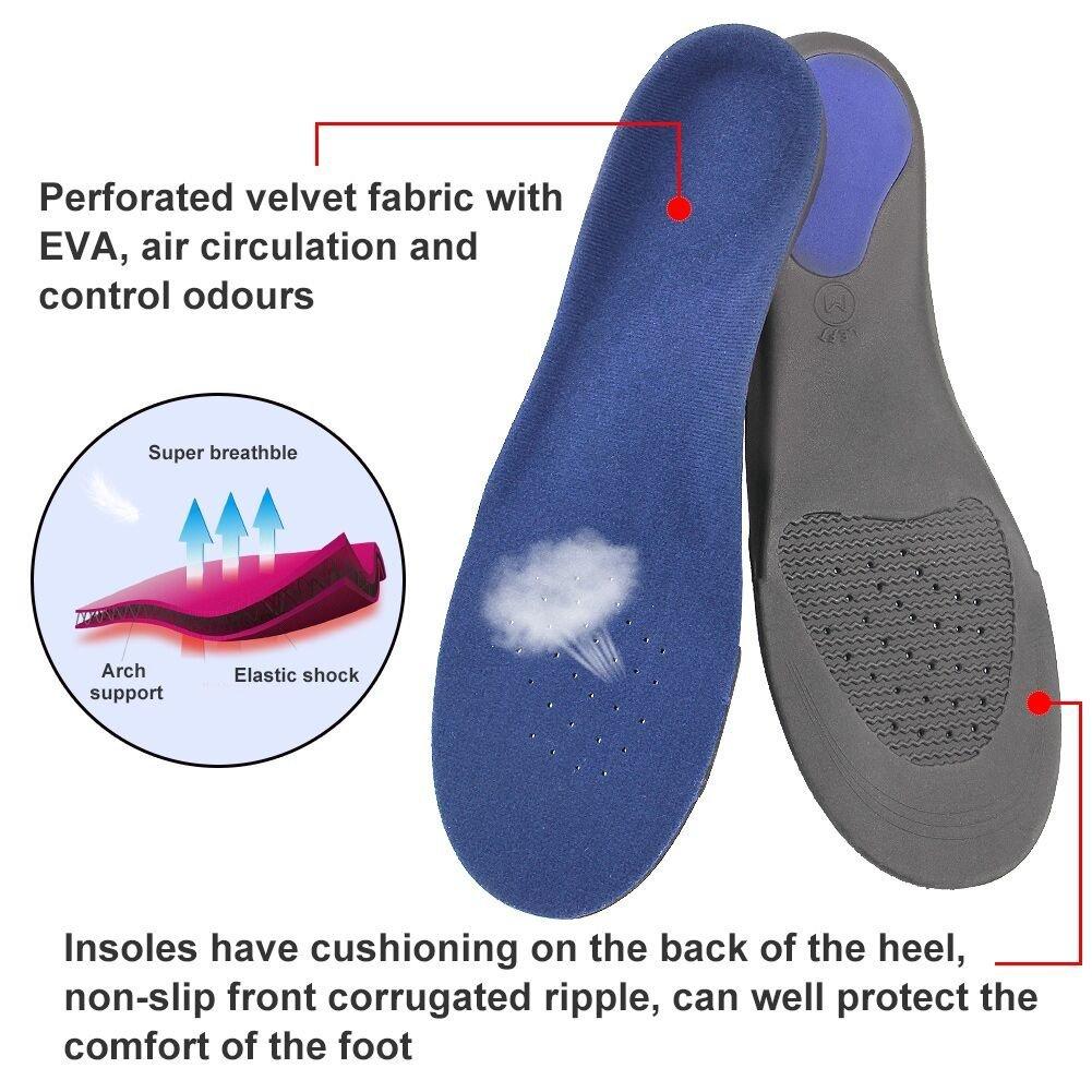 ZSZBACE Comfort-Einlegesohlen für Sport und Alltag, orthetische Fußsohle für Bogenstützen, Dämpfung und schmerzhafte Fersensporn