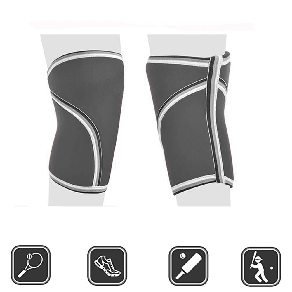 ZSZBACE Knie-Ärmel - 7 mm dicke Kompressions-Kniestütze für Gewichtheben, Powerlifting, Kniebeugen und CrossFit-Training Fitness für Frauen und Männer, 6 GRÖSSE