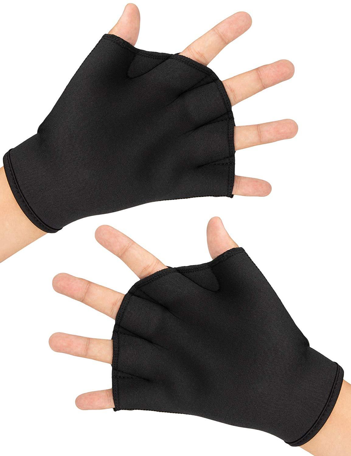 ZSZBACE Handschuhe Webbed Paddle Schwimmhandschuhe Fitness Wassergymnastik und Wasserbeständigkeitstraining - 2 Farben