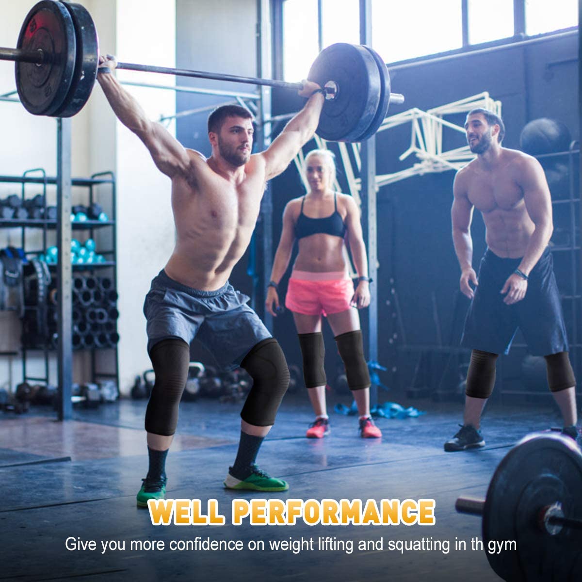 Kniestützen für Männer Frauen - Kompressions-Kniebandage für Arthritis Schmerzlinderung Meniskusriss, rutschfeste Kniestütze für Running Squats Crossfit Other Sport