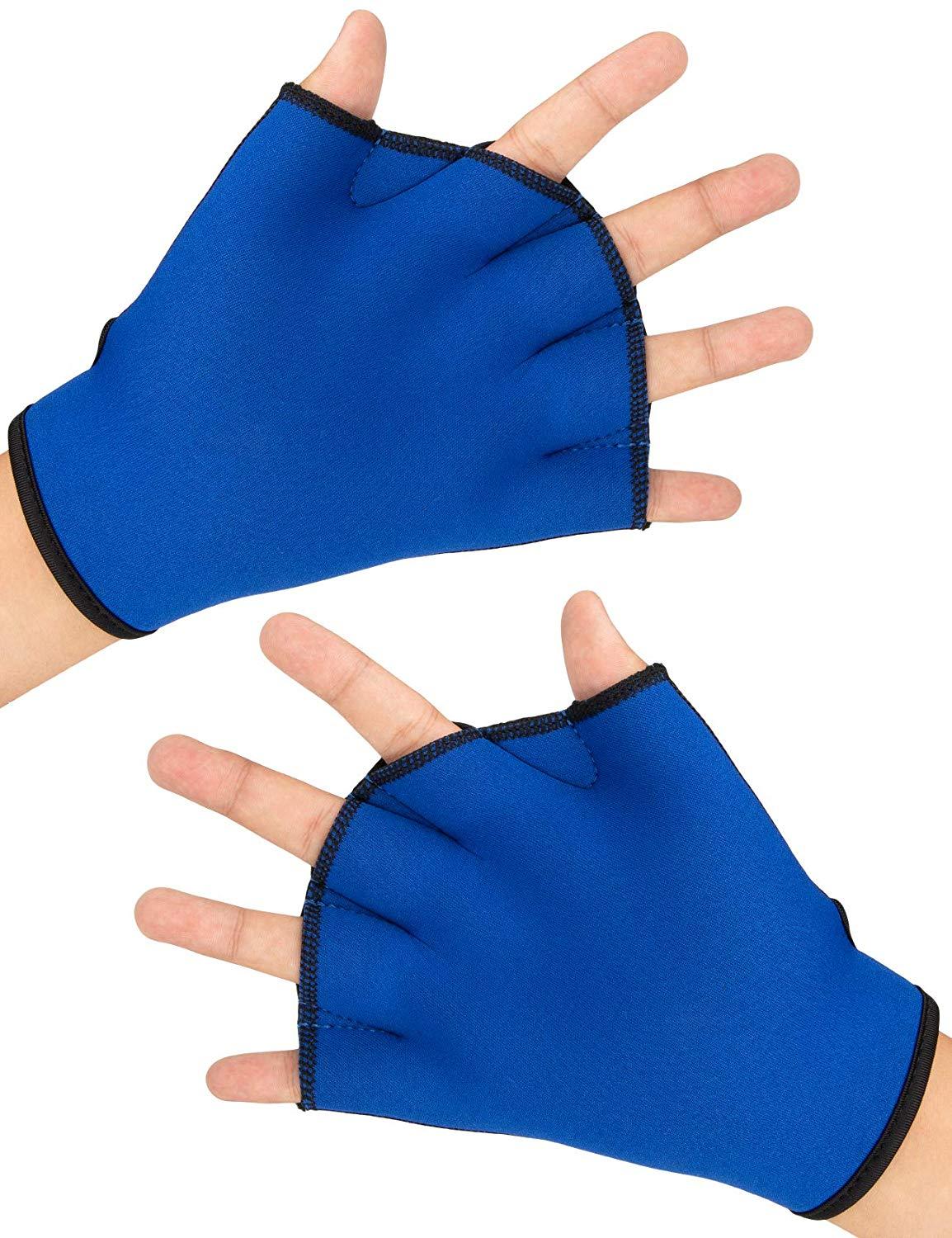 ZSZBACE Handschuhe Webbed Paddle Schwimmhandschuhe Fitness Wassergymnastik und Wasserbeständigkeitstraining - 2 Farben