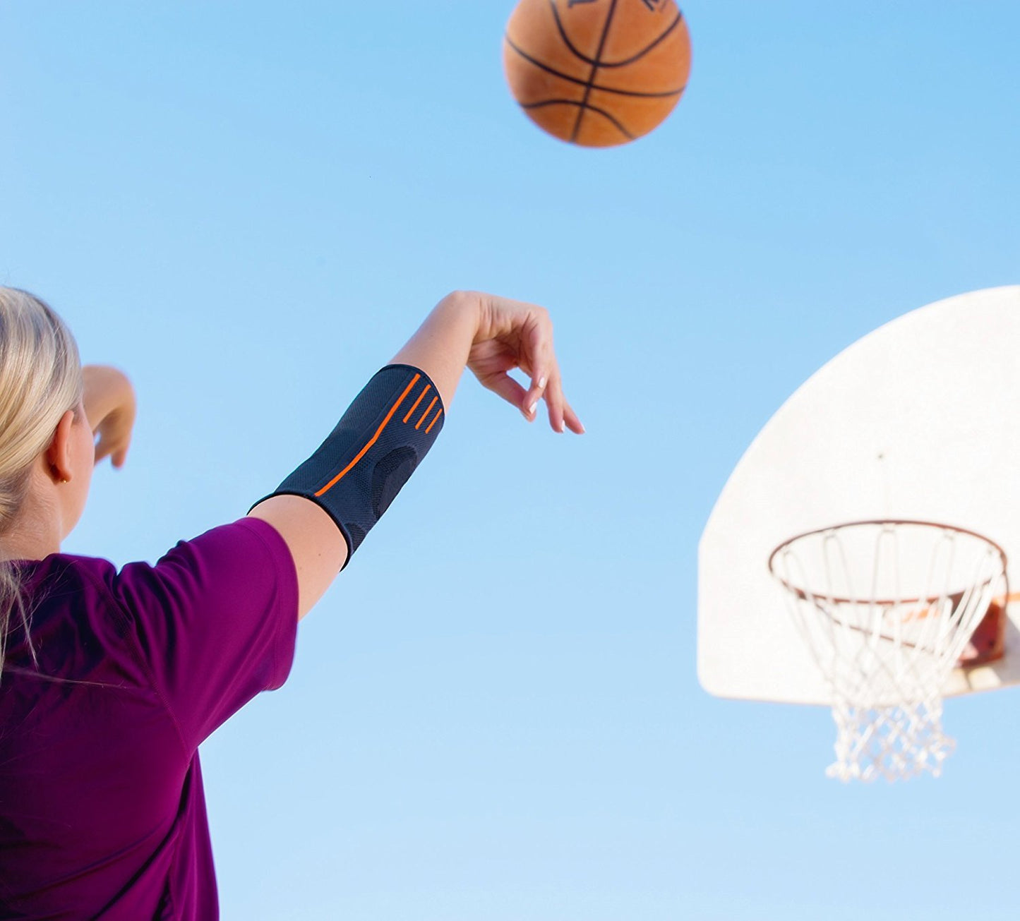 Ellenbogenstütze Kompressionshülse Ellenbogenstütze für Gewichtheben - Gelenkschmerzen, Sehnenentzündung, Arthritis, Armschutz, Tennis und Golfer's Elbow - Paar