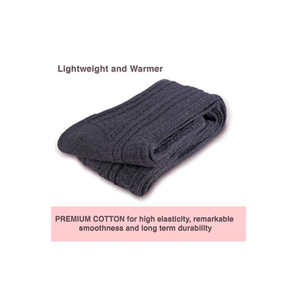 Damen 3 Paar Oberschenkel hohe Baumwollsocken, Kniewärmer, Beinwärmer