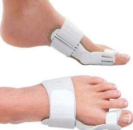 Hallux-valgus-Bandagen und Zehenspreizer