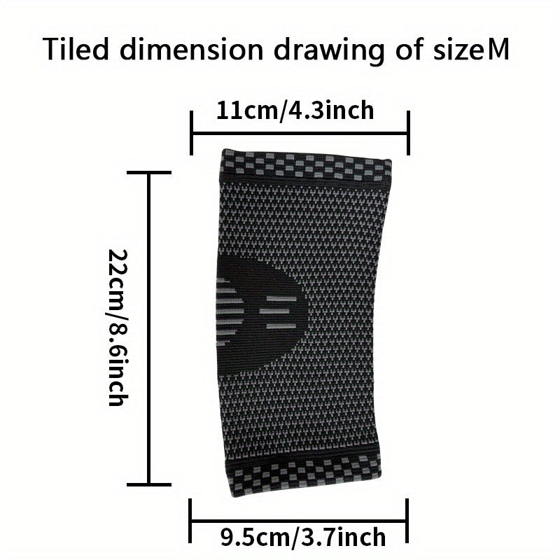 Ellenbogenbandage mit unterschiedlichen Strickzonen