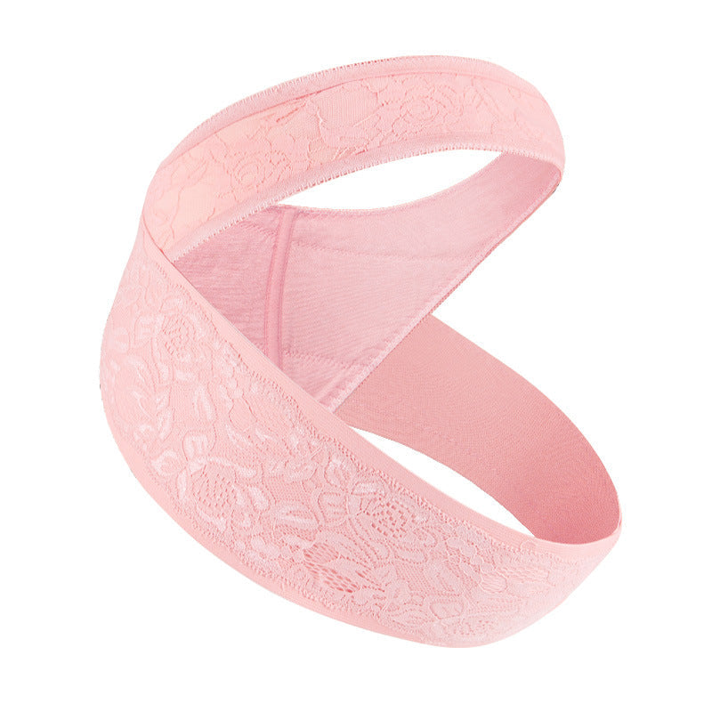 Rosa Schwangerschaftsgürtel mit Bauchstütze