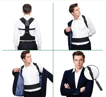 Rückenbandage mit langem Panel und Schultergurten