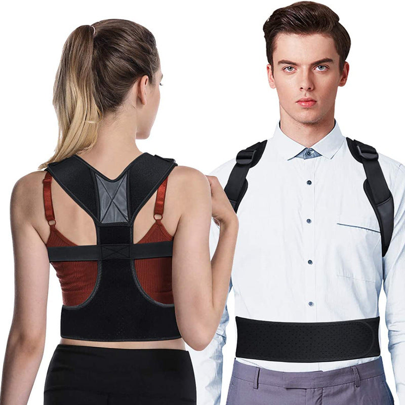 Rückenbandage mit langem Panel und Schultergurten