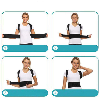 Rückenbandage mit gestreiftem Stützpanel