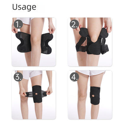 Wickelbare Kniebandage mit Patellaöffnung