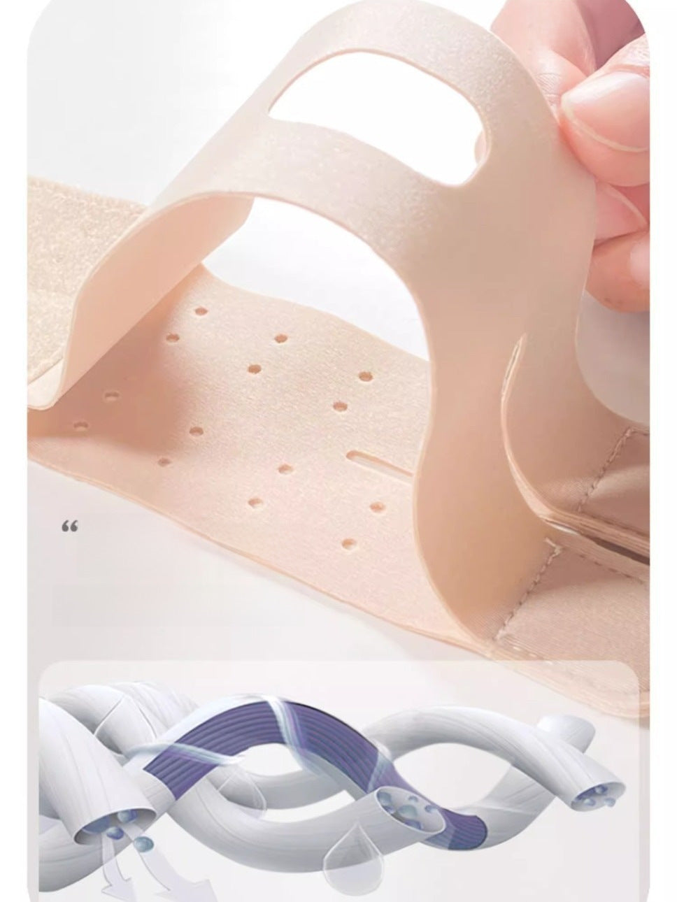 Schmale Handgelenk-Wickelbandage mit Daumenschlaufe