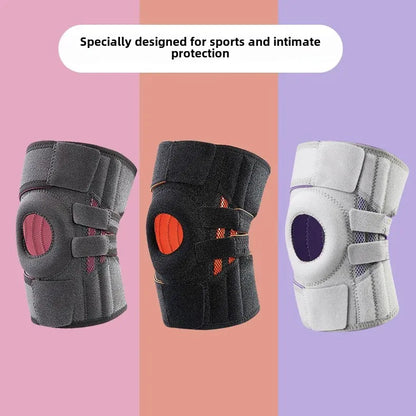Verstellbare Kniebandage mit Patellaaussparung
