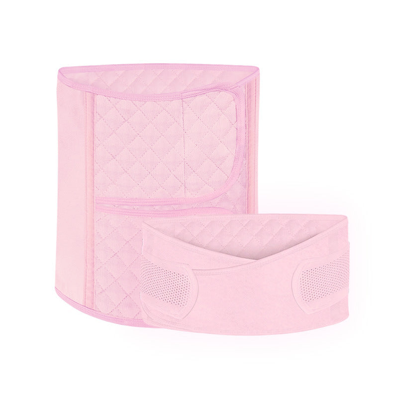 Mehrlagige Bauch- und Beckenbandage in Rosa