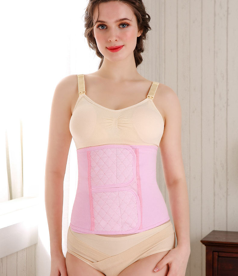 Mehrlagige Bauch- und Beckenbandage in Rosa
