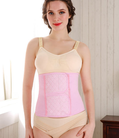 Mehrlagige Bauch- und Beckenbandage in Rosa