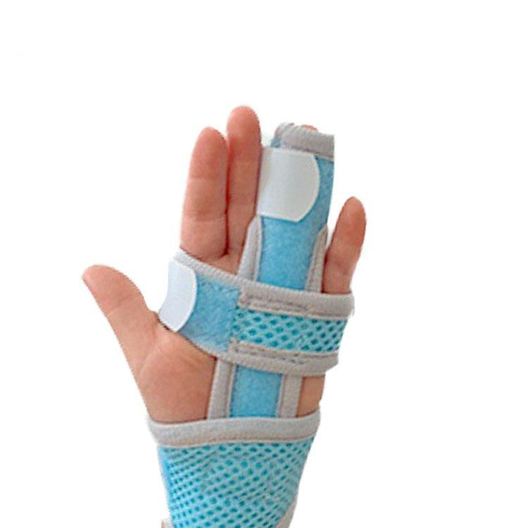 Fingerstützschiene mit Handgelenkgurten