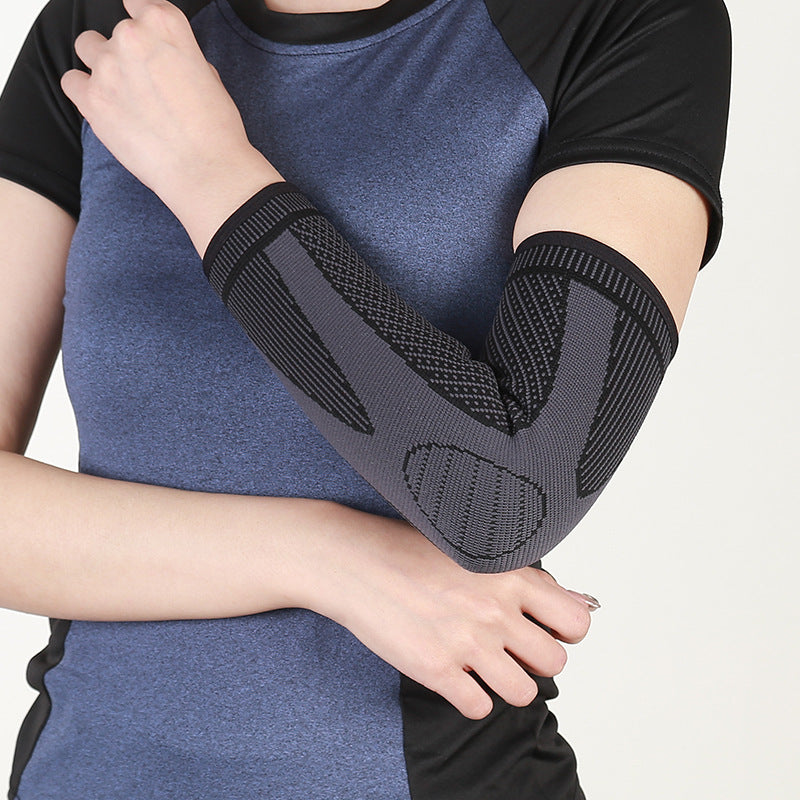 Konturierte Ellenbogenbandage in Grau