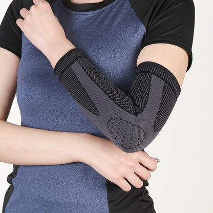 Konturierte Ellenbogenbandage in Grau