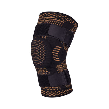 Strick-Kniebandage mit zwei verstellbaren Gurten