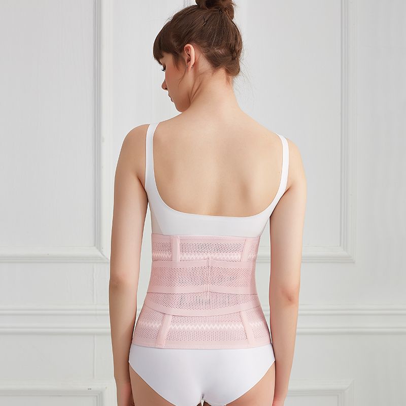 Rosa Bauchbandage mit seitlichen Zuggurten