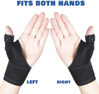 Perforierte Daumenbandage mit breitem Handgelenkgurt