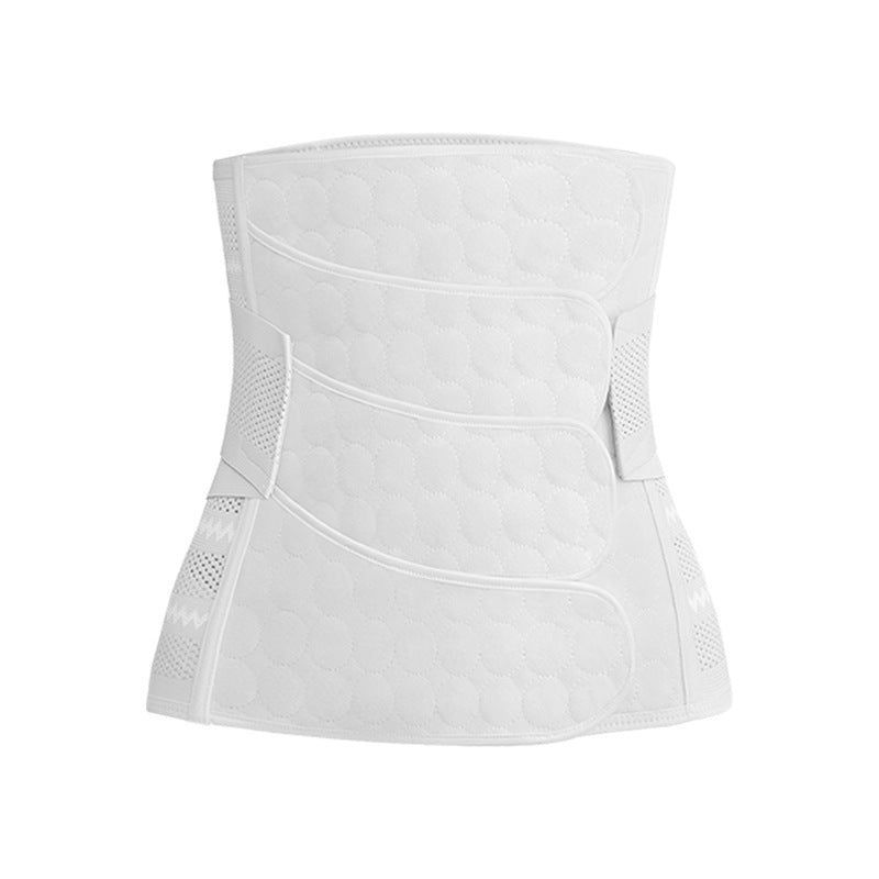 Weiße Bauchbandage mit drei Laschen