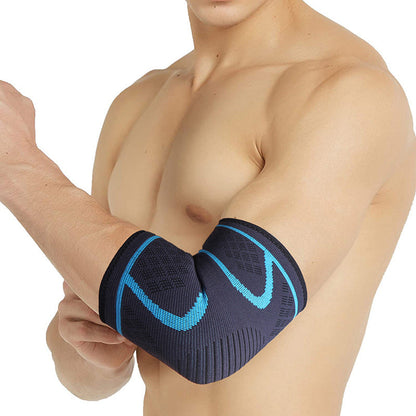 Strick-Ellenbogenbandage mit blauem Rand