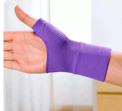 Gerippte Handgelenkbandagen mit Daumenöffnung