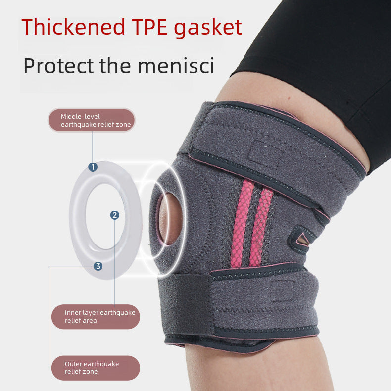 Verstellbare Knie-Wickelbandage mit offener Patella