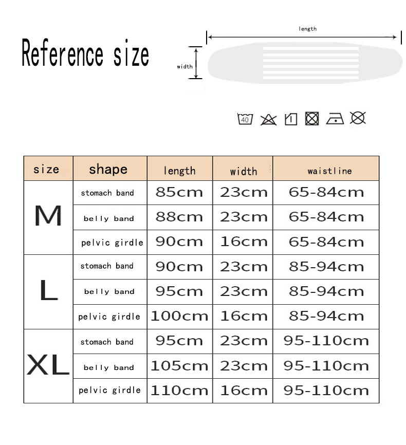 Belüfteter, mehrlagiger Bauchgurt nach der Geburt