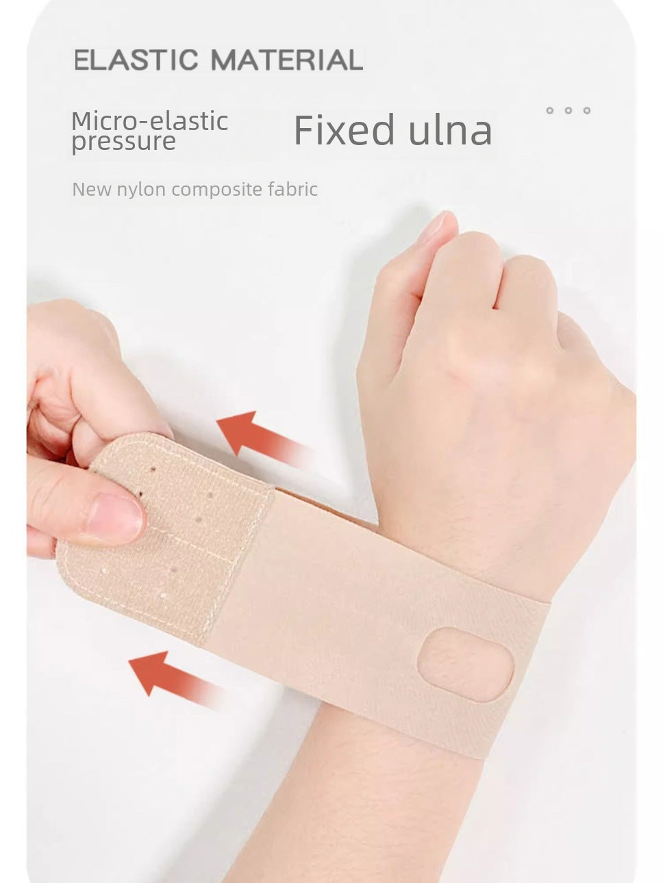 Schmale Handgelenk-Wickelbandage mit Daumenschlaufe