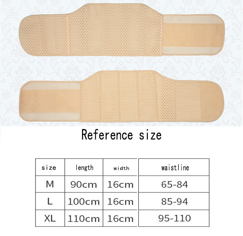 Perforierte Bauchbandage mit Seitenverschluss