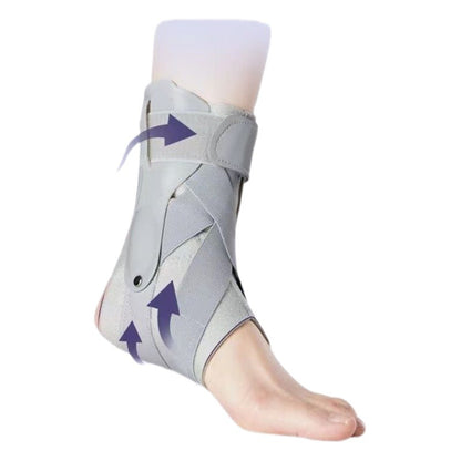 Knöchelbandage mit Kreuzgurten und seitlichem Panel