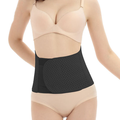Schwarze, perforierte Bauchbandage