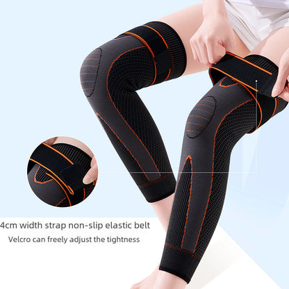 Lange Kniebandage mit verstellbarem Gurt