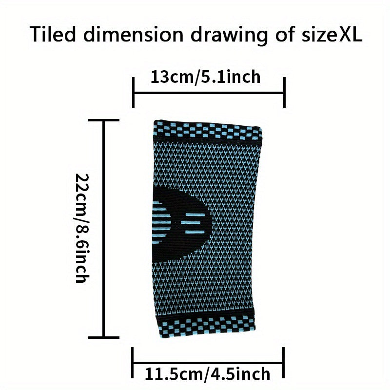 Ellenbogenbandage mit unterschiedlichen Strickzonen