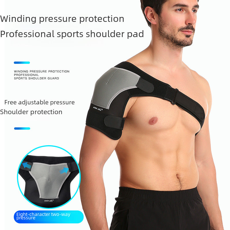 Einseitige Schulterbandage mit grauem Panel
