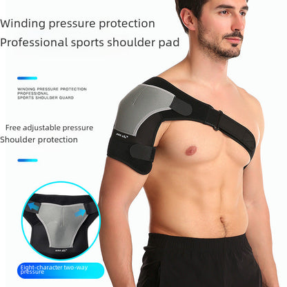 Einseitige Schulterbandage mit grauem Panel