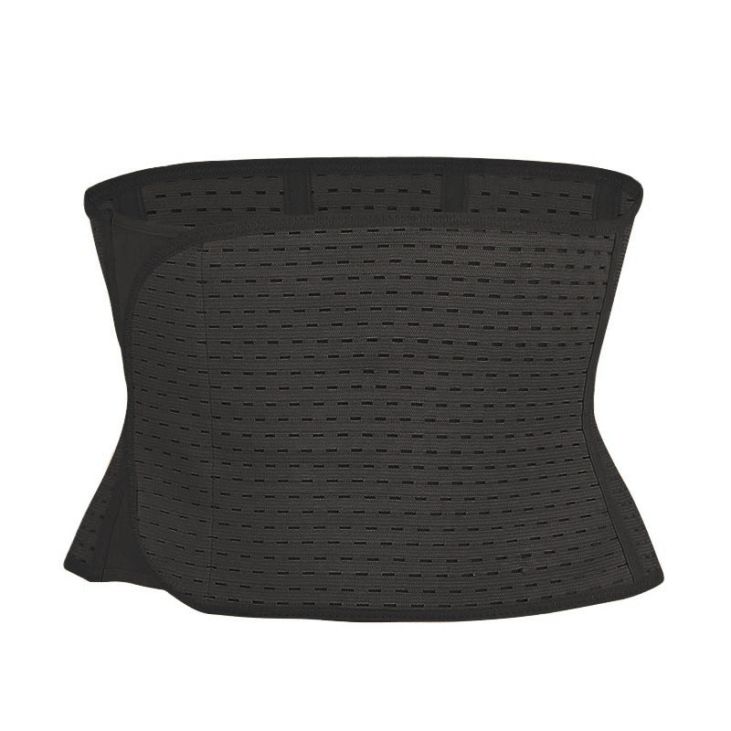 Schwarze Bauchbandage mit breitem Panel