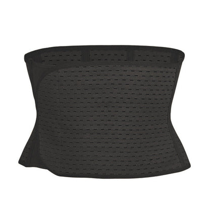 Schwarze Bauchbandage mit breitem Panel